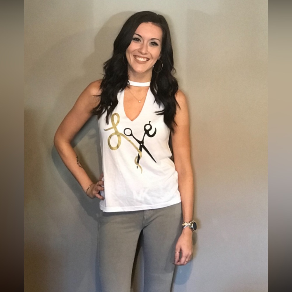 Choker Love Hair / Hairdresser tank top